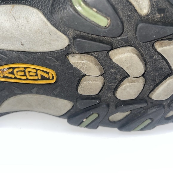 Keen Shoes Womens 8.5 Voyageur Athletic Hiking Sneakers Green Leather Lace Up - Picture 7 of 7